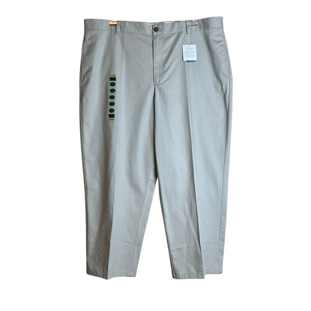 NWT! L.L. Bean Biege regular for double chinos